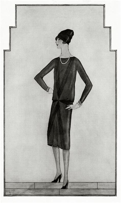 coco chanel first black dress|1926 Vogue little black dress.